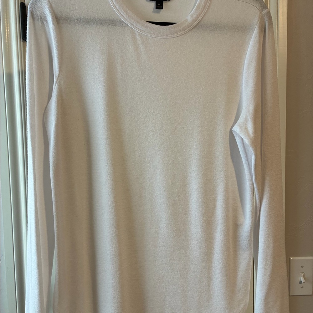 Banana Republic White Long Sleeve Tee